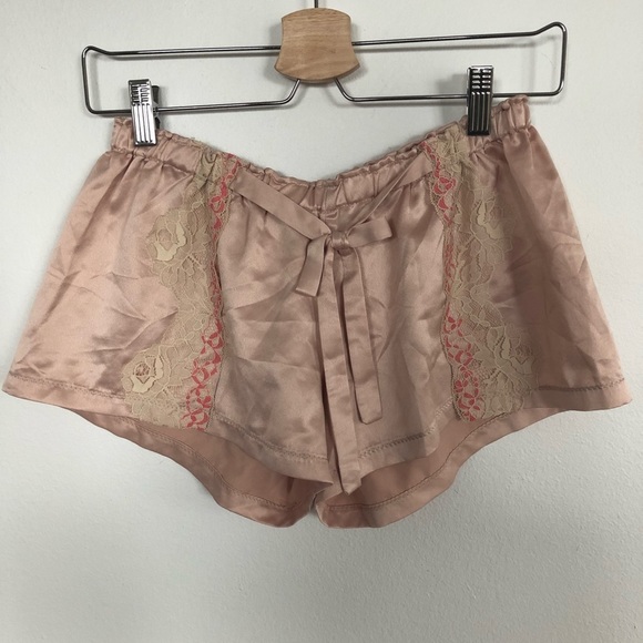 Anthropologie Other - Anthropologie Flora Nikrooz satin lace pajama shorts size small
